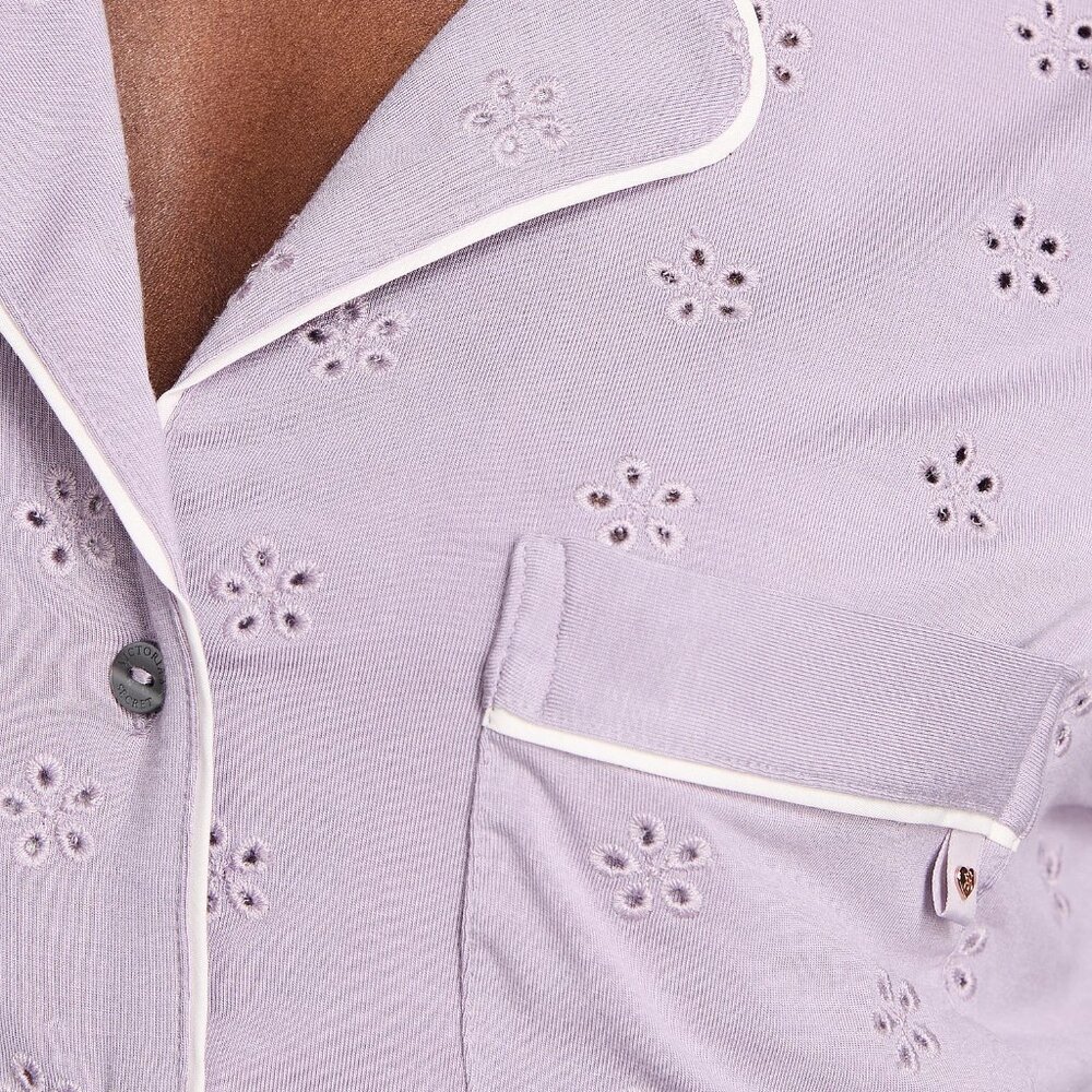 Victoria's Secret Modal Soft Eyelet Sz. S/M Short Pajama Set NWT - Picture 3 of 4
